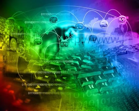 World of internet Stockillustratie