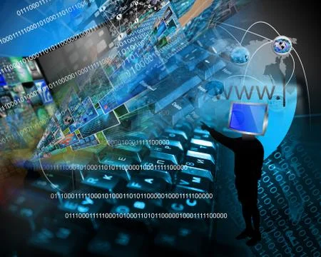 World of internet Stock Illustration