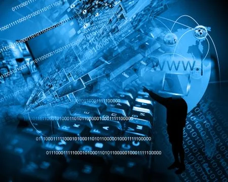 World of internet Illustrazione stock