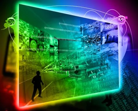 World of internet Illustrazione stock