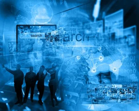 World of internet Stock Illustration