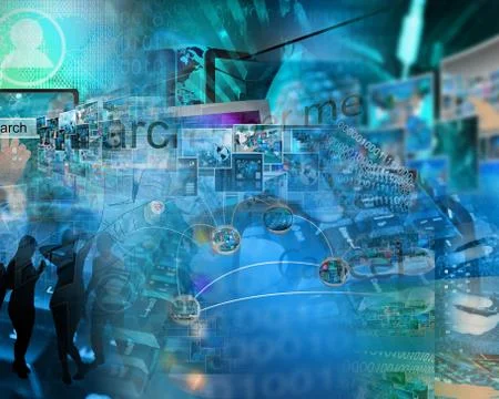 World of internet Stock Illustration