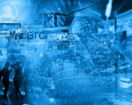 World of internet Stockillustratie