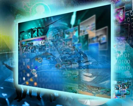 World of internet Illustrazione stock