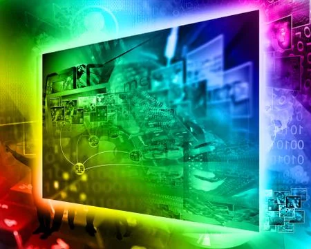 World of internet 스톡 일러스트