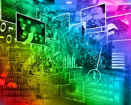 World of internet Illustrazione stock