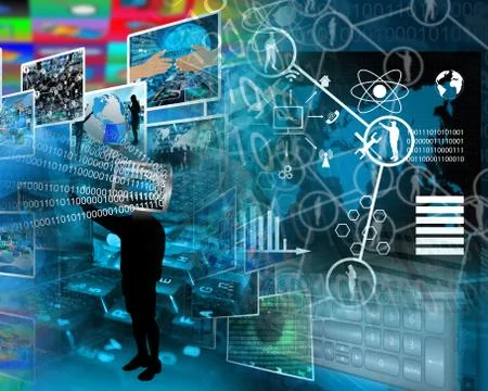 World of internet Stock Illustration