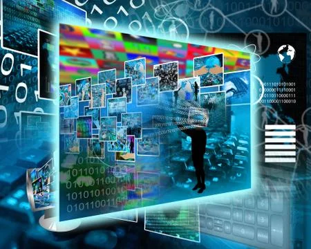 World of internet Stockillustratie