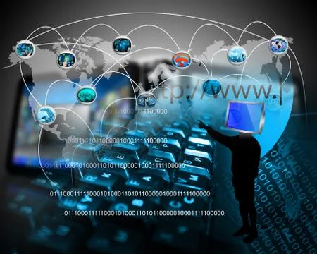 World of internet Stock Illustration