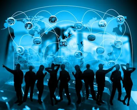 World of internet Stockillustratie