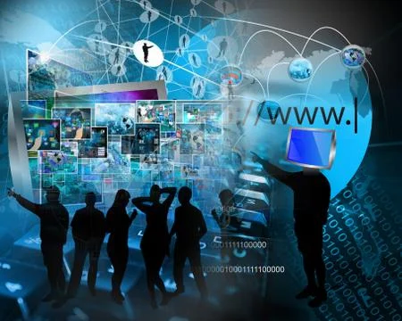 World of internet Stock Illustration