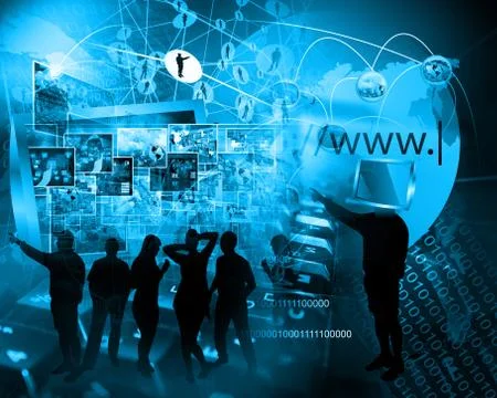 World of internet Stockillustratie