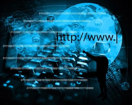 World of internet Stockillustratie