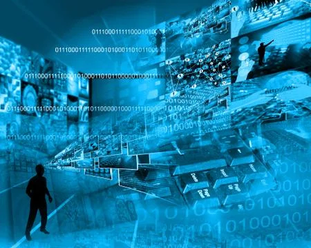 World of internet Illustrazione stock