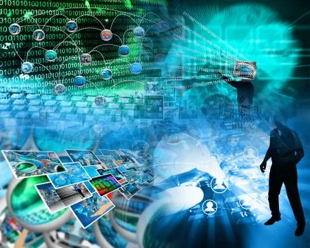 World of internet 스톡 일러스트