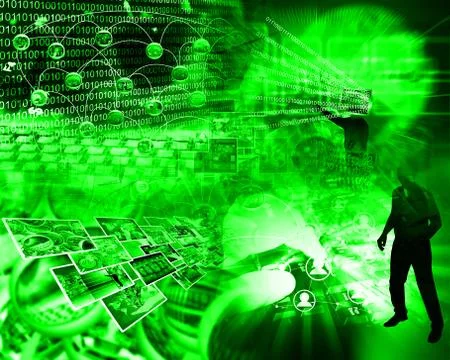 World of internet Illustrazione stock