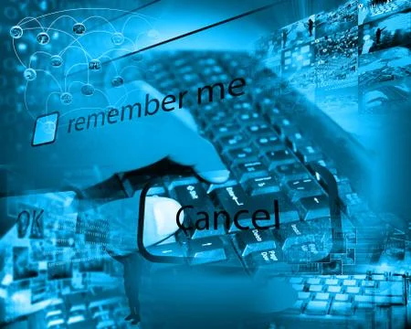 World of internet 库存插图