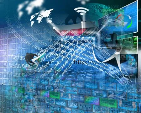 World of internet Stock Illustration