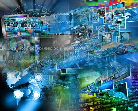 World of internet Illustrazione stock