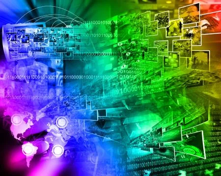 World of internet Stock Illustration