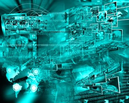 World of internet Illustrazione stock