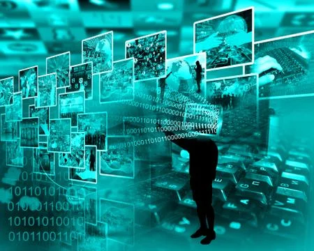 World of internet Illustrazione stock