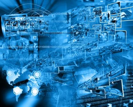 World of internet Illustrazione stock