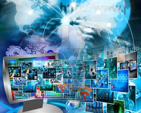 World of internet Stock Illustration