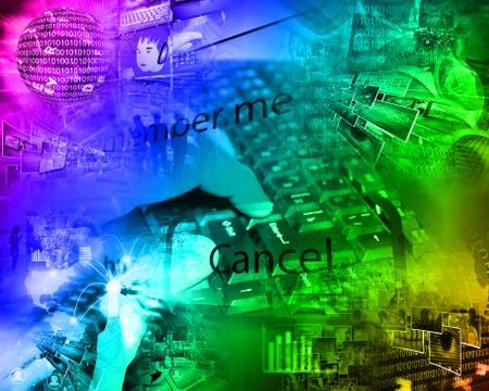 World of internet Stockillustratie