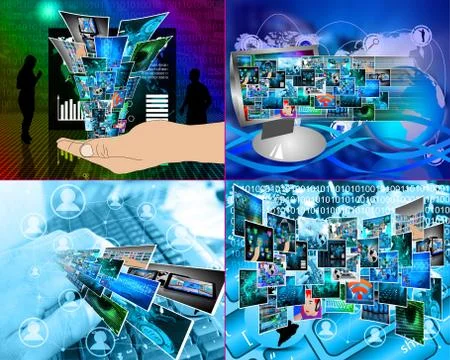 World of internet 스톡 일러스트