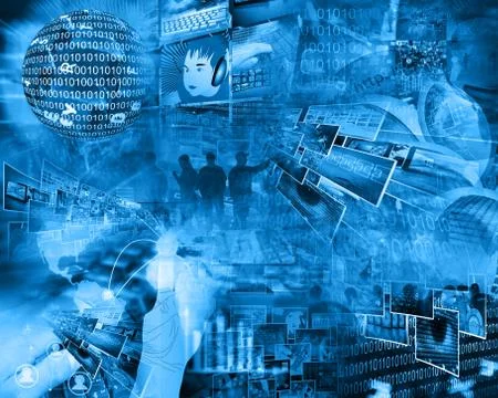 World of internet Illustrazione stock