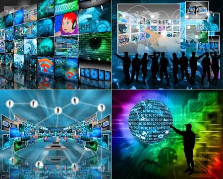 World of internet Stockillustratie