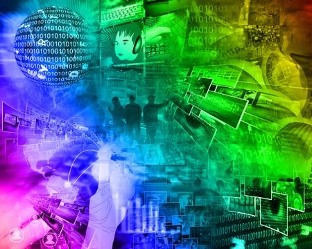 World of internet Stock Illustration