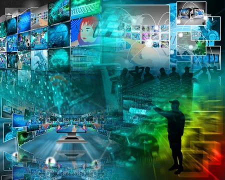 World of internet Illustrazione stock