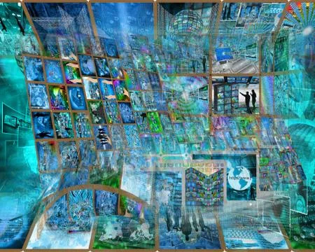 World of internet Stockillustratie