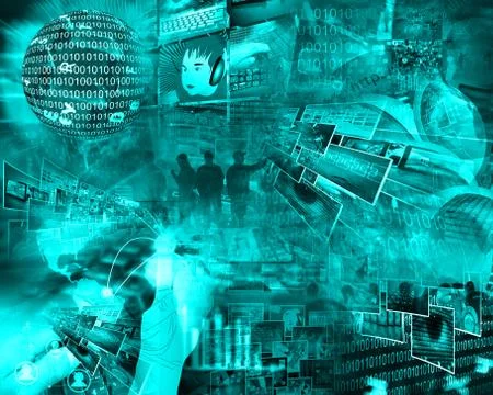 World of internet Stock Illustration