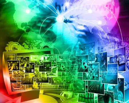 World of internet Stock Illustration