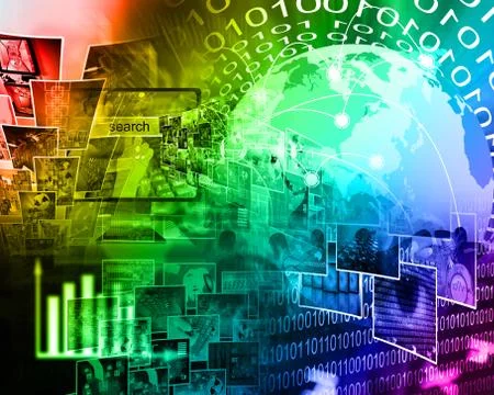 World of internet Stockillustratie