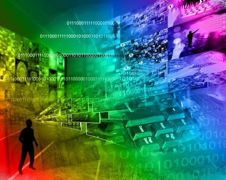 World of internet Stockillustratie