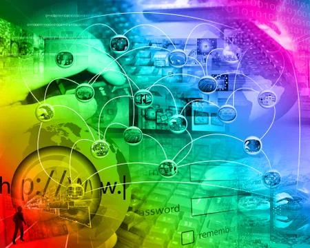 World of internet Stock Illustration