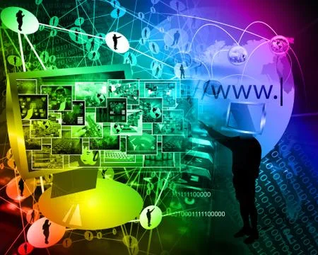 World of internet Stock Illustration