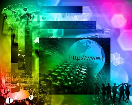 World of internet Stock Illustration