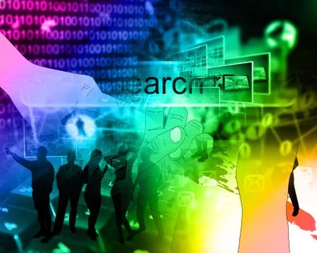 World of internet Illustrazione stock