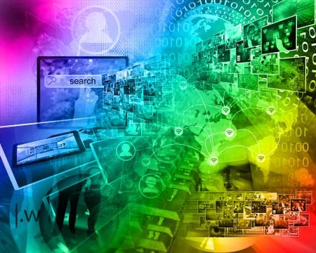 World of internet Stock Illustration