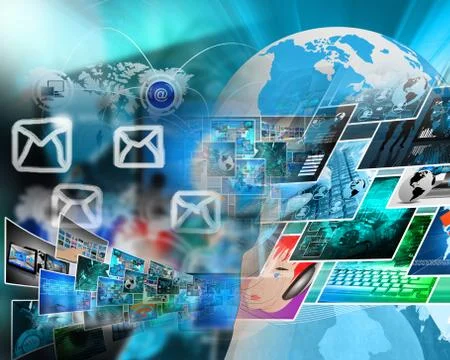 World of internet 스톡 일러스트