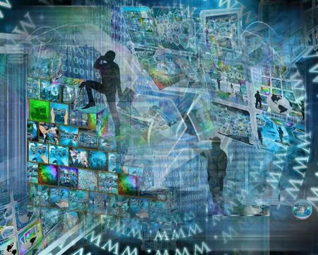 World of internet Stock Illustration