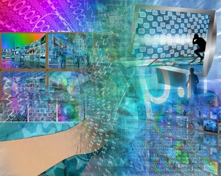 World of internet Stockillustratie