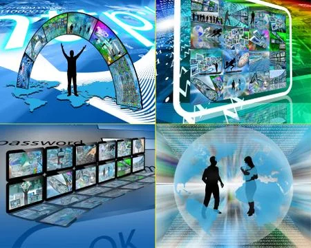 World of internet Stock Illustration