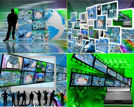 World of internet Illustrazione stock