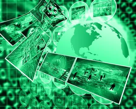 World of internet Illustrazione stock